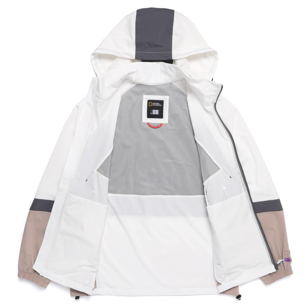 COOL WAVE COLOR BLOCK BASIC FIT JACKET 1 IVORY