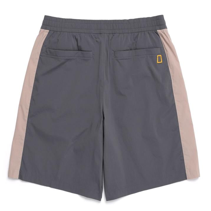 COOL WAVE COLOR BLOCK BANDING HALF PANTS GREY