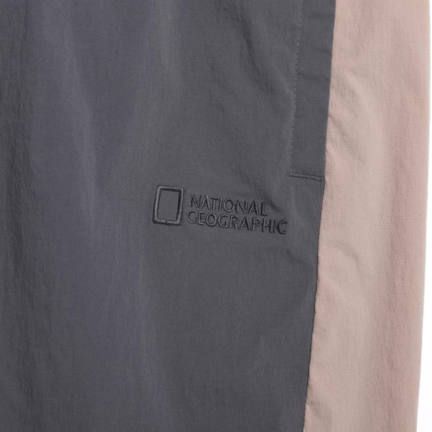 COOL WAVE COLOR BLOCK BANDING HALF PANTS GREY