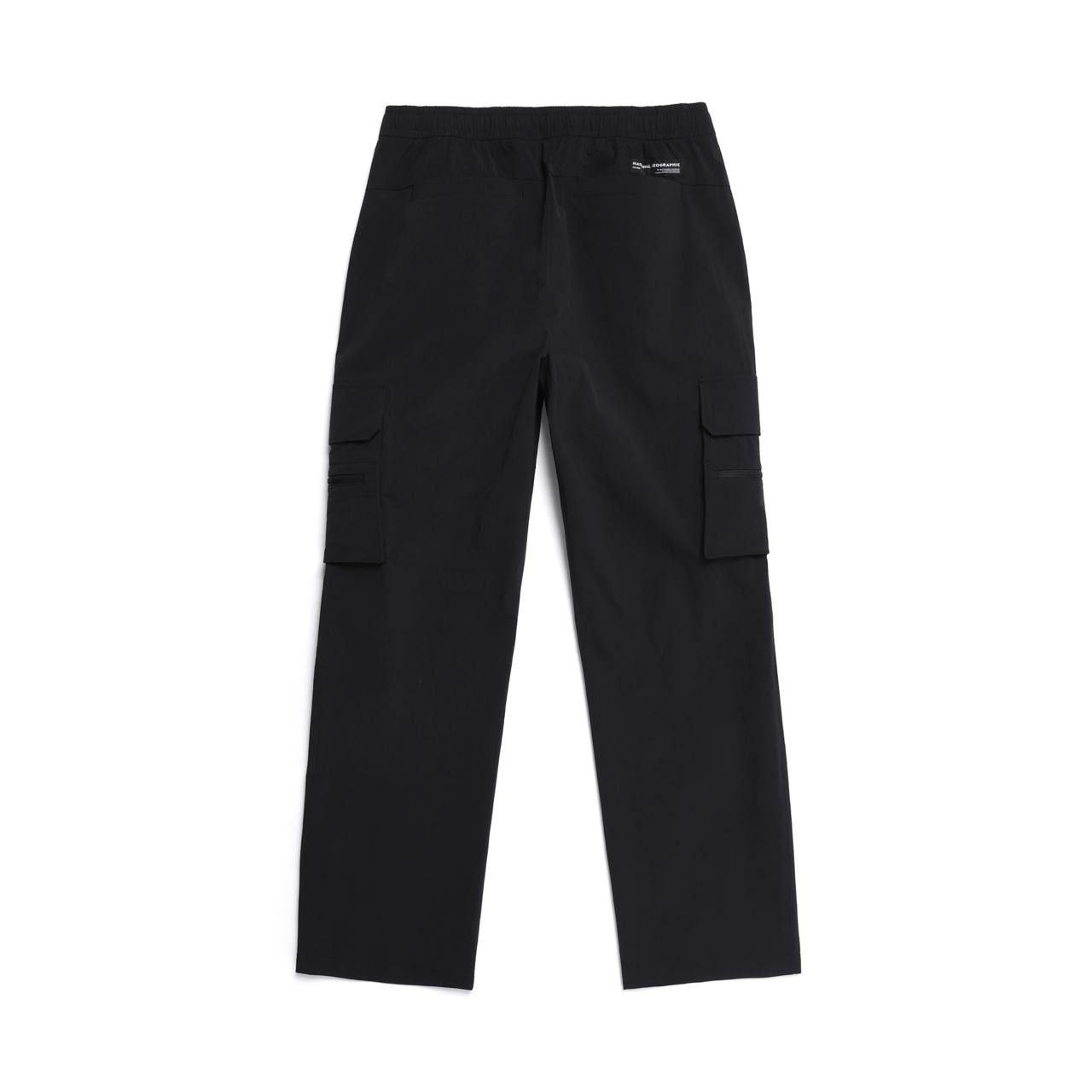 WOMEN ADELIE LIGHTWEIGHT WOVEN STRETCH RELAX FIT PANTS CARBON BLACK