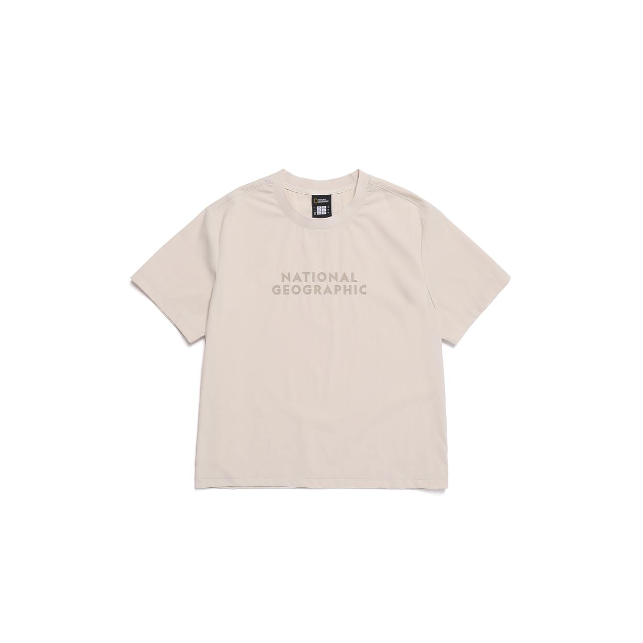 WOMEN FROZEN CUBE SHORT SLEEVE T-SHIRT OAK BEIGE