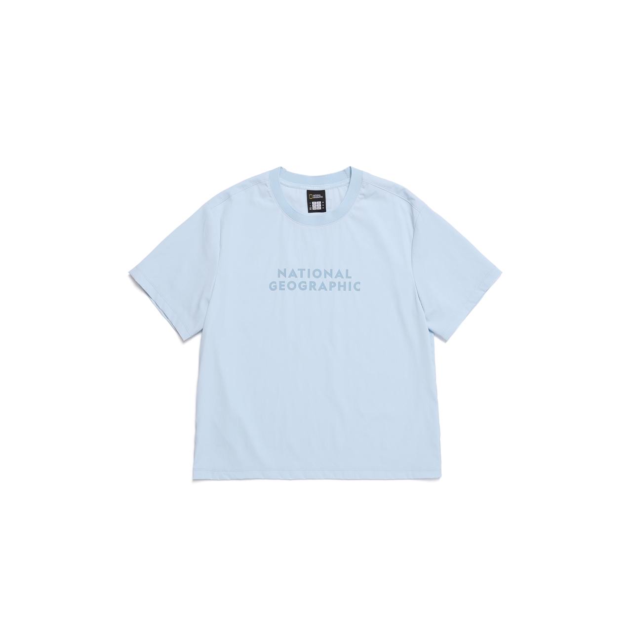 WOMEN FROZEN CUBE SHORT SLEEVE T-SHIRT L/BLUE