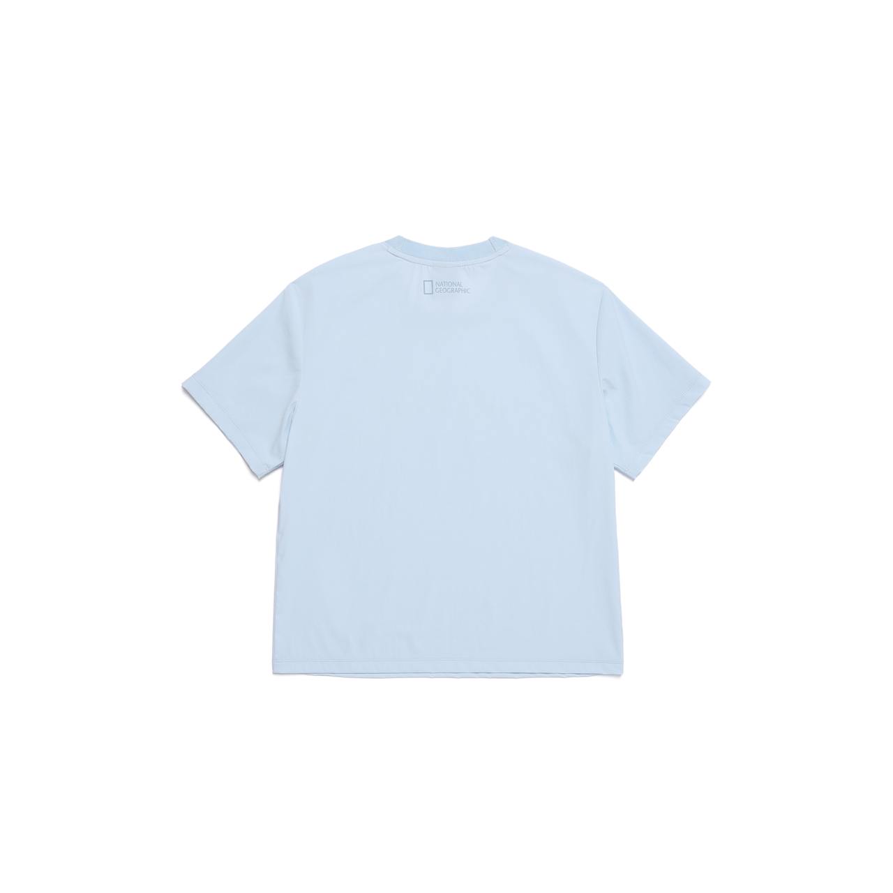 WOMEN FROZEN CUBE SHORT SLEEVE T-SHIRT L/BLUE