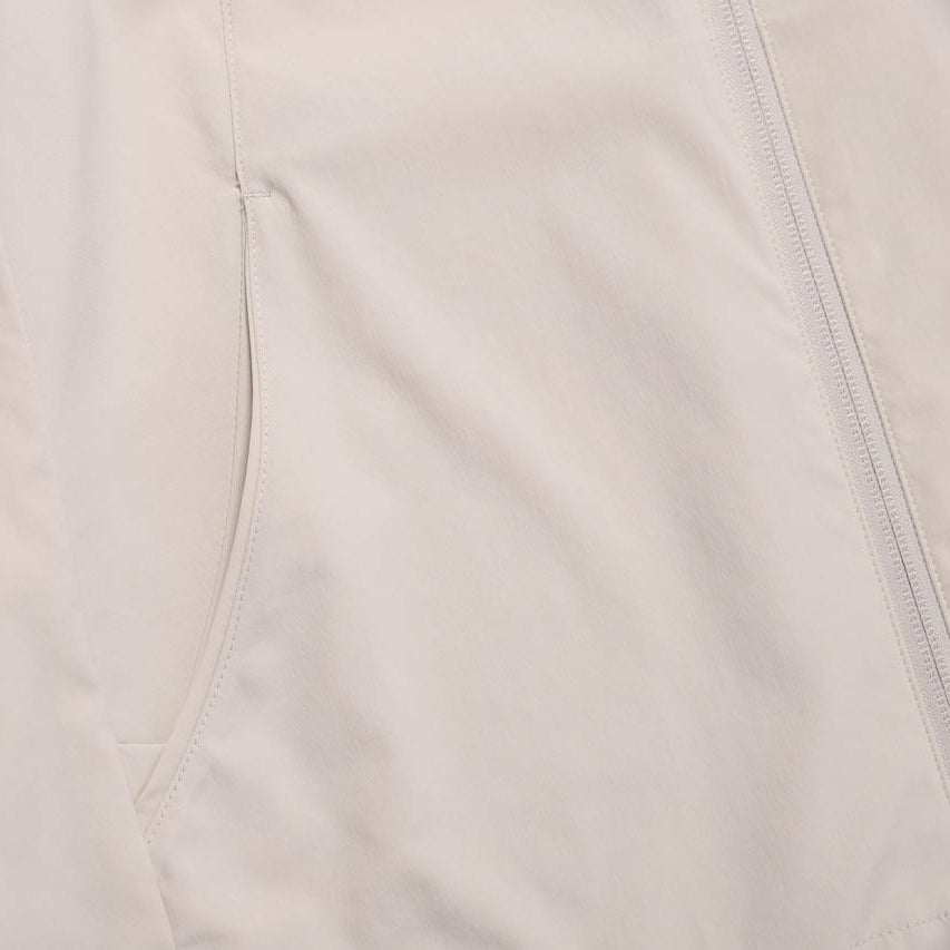 WOMEN FROZEN CUBE STANDNECK WINDBREAKER OAK BEIGE