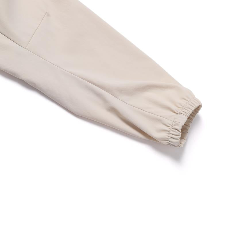 WOMEN FROZEN CUBE STANDNECK WINDBREAKER OAK BEIGE