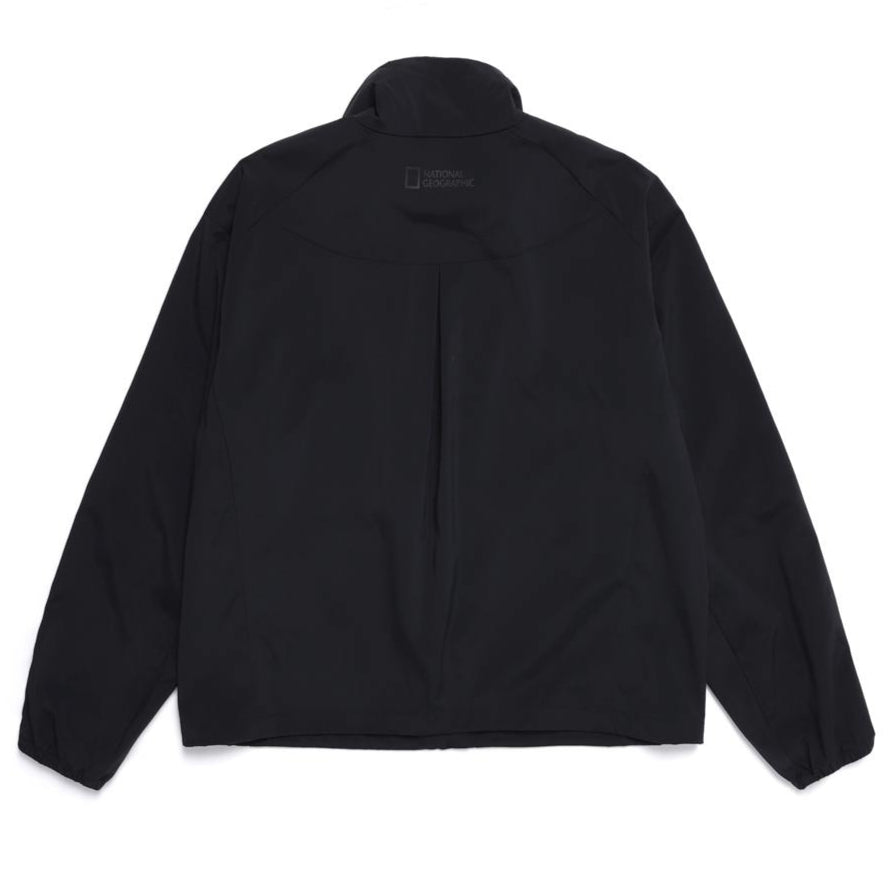 WOMEN FROZEN CUBE STANDNECK WINDBREAKER CARBON BLACK