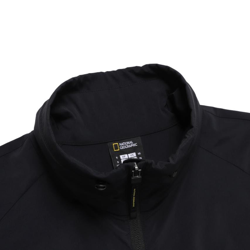 WOMEN FROZEN CUBE STANDNECK WINDBREAKER CARBON BLACK