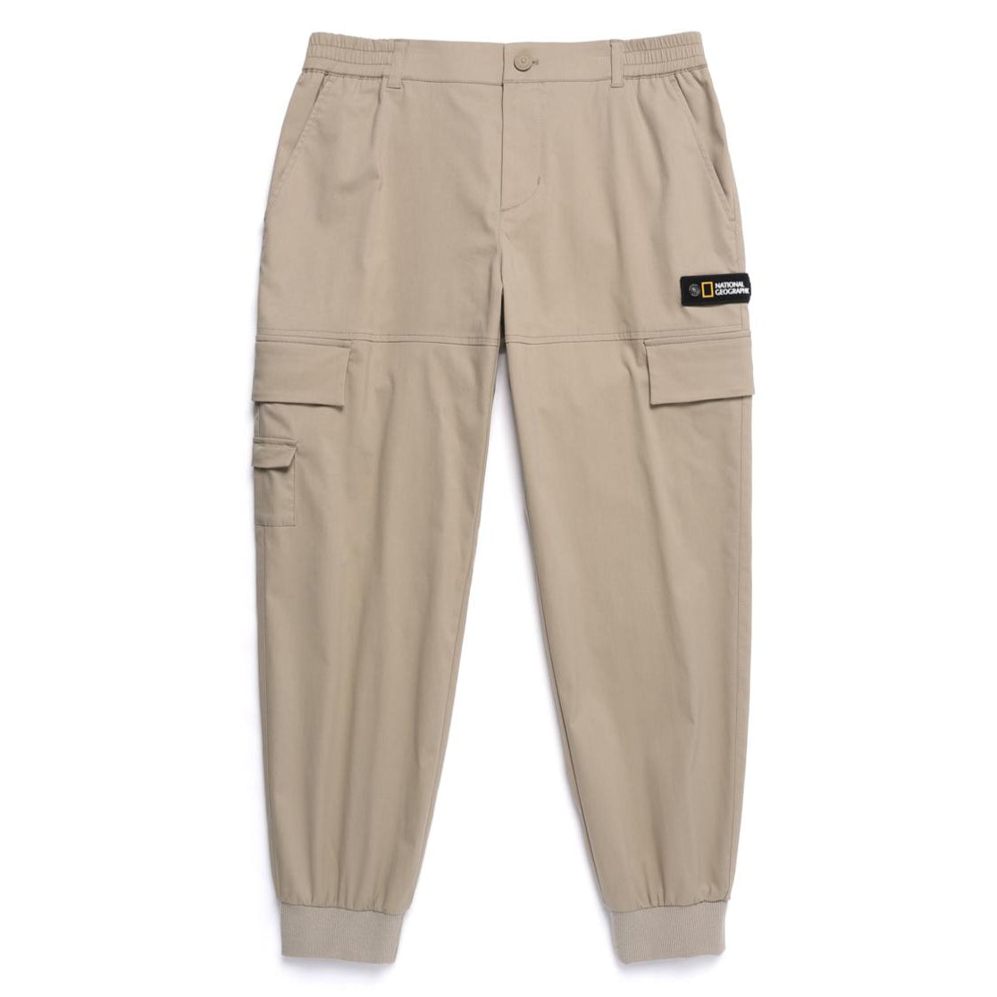 SMALL POCKET DETAILED CARGO JOGGER PANTS SAND BEIGE