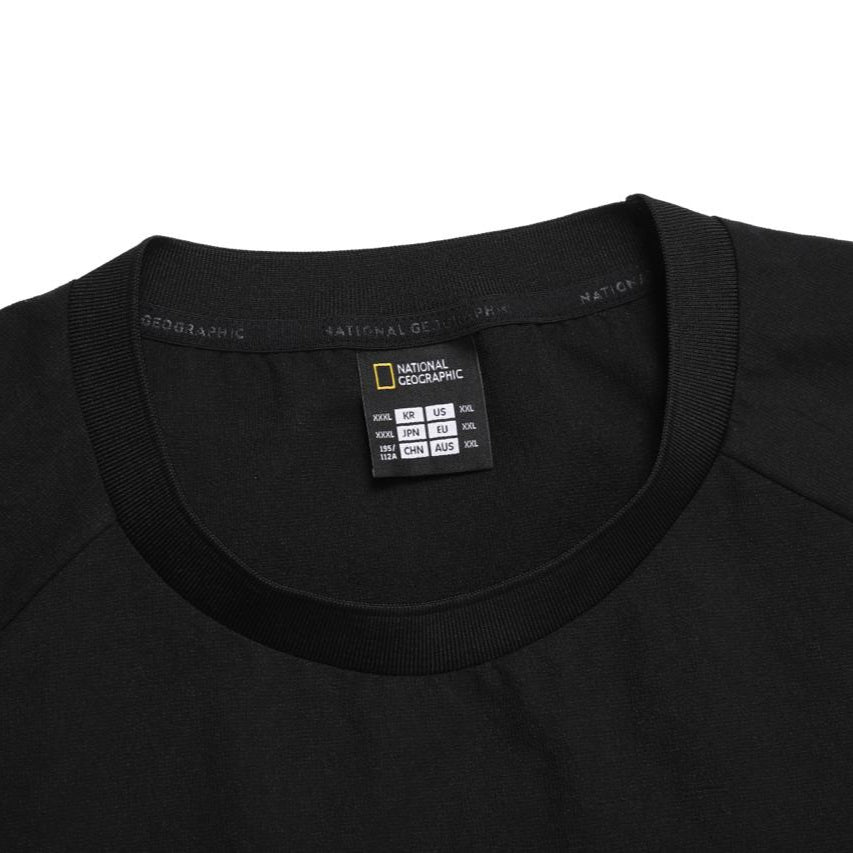 MICRO AIRDOT SEMI-OVER FIT HALF SLEEVE T-SHIRT CARBON BLACK