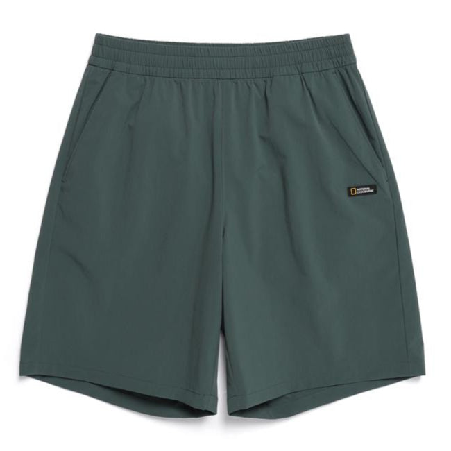 ADELIE WOVEN STRETCH SHORT PONY GREEN