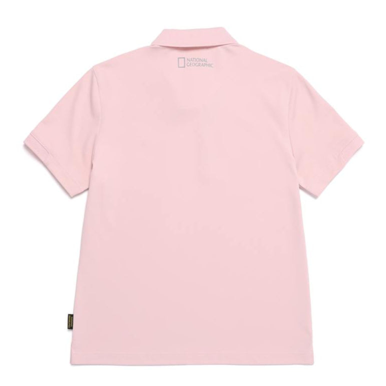 WOMEN WELLAKA COOLING BASIC FIT PIQUE COLLAR T-SHIRT L/PINK
