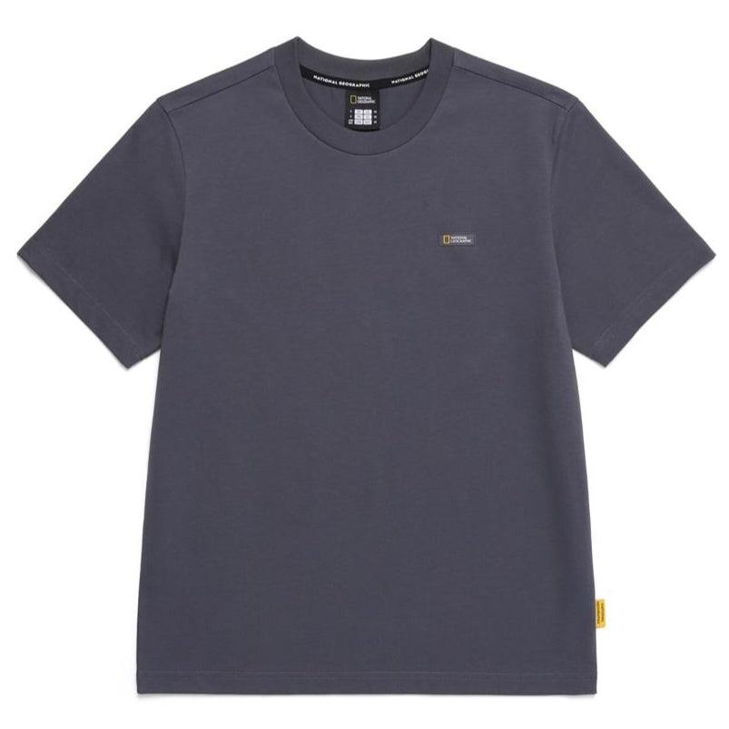 REGEN ASKIN UNISEX LONDON GRAPHIC BASIC FIT SHORT SLEEVE T-SHIRT BLUE GREY