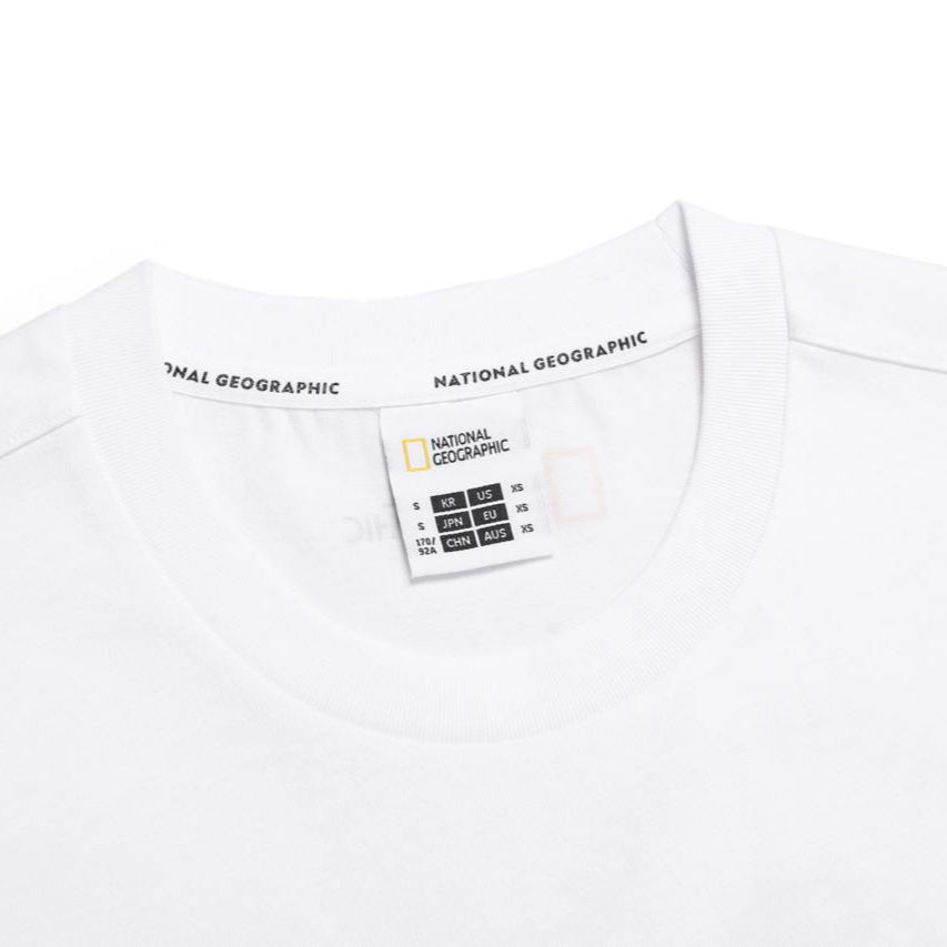 REGEN CIRCLE GRAPHIC SEMI-OVER FIT SHORT SLEEVE T-SHIRT WHITE