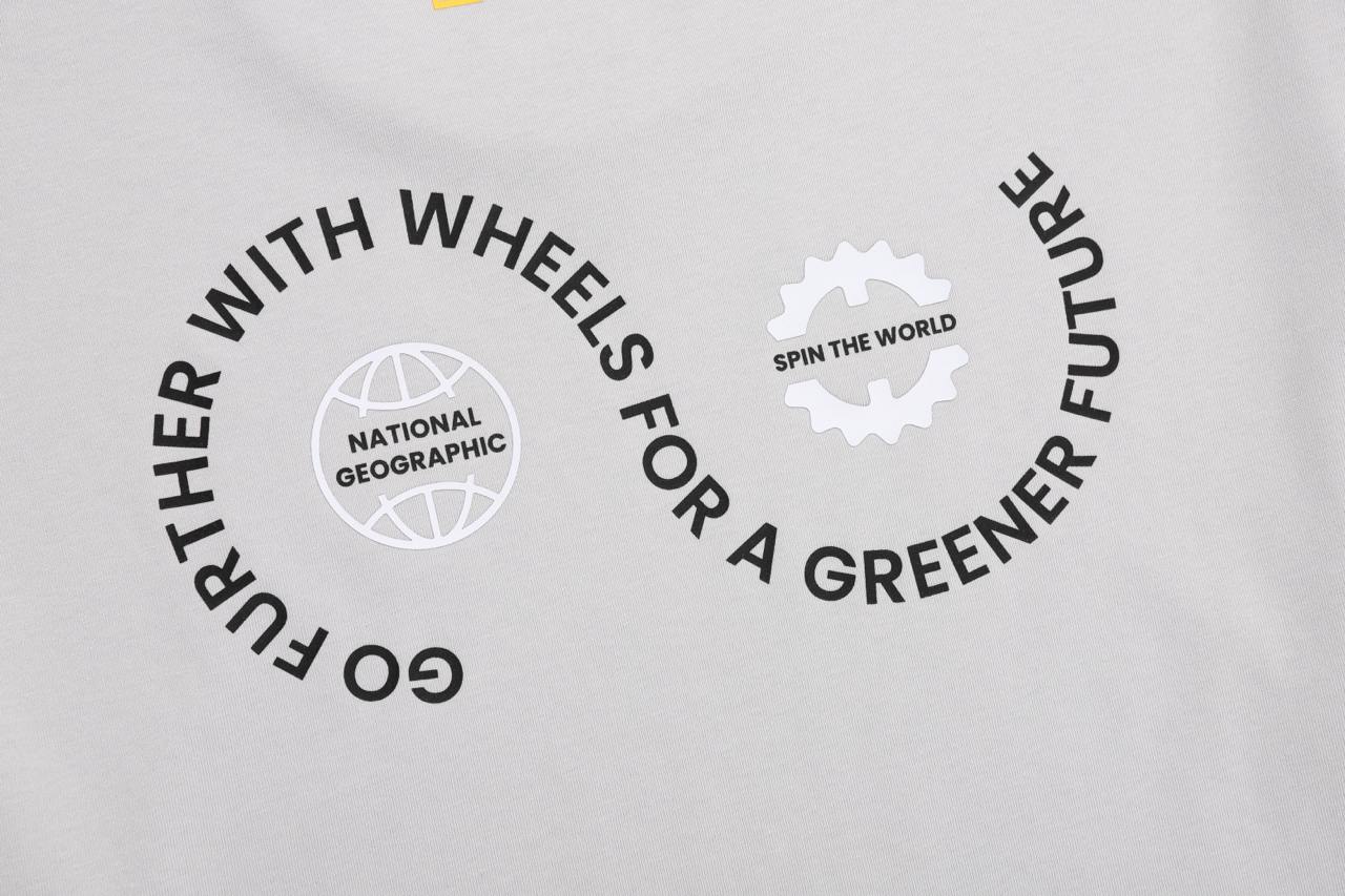 REGEN CIRCLE GRAPHIC SEMI-OVER FIT SHORT SLEEVE T-SHIRT SILVER GREY