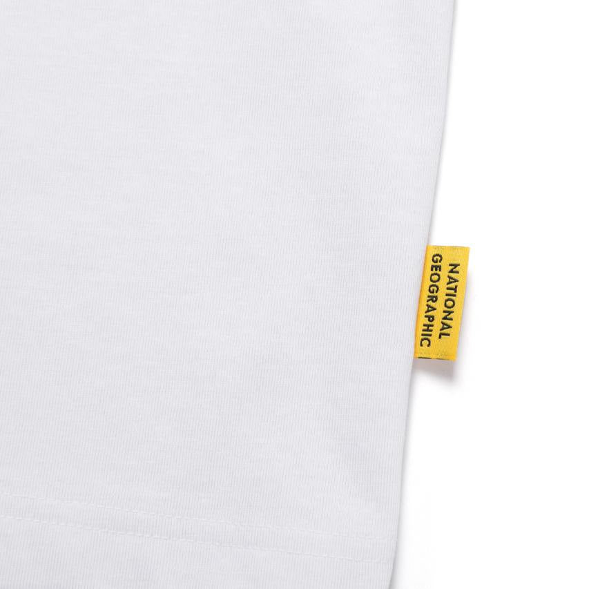 OVIS UNISEX WANDERER SEMI OVER FIT SHORT SLEEVE T-SHIRT WHITE