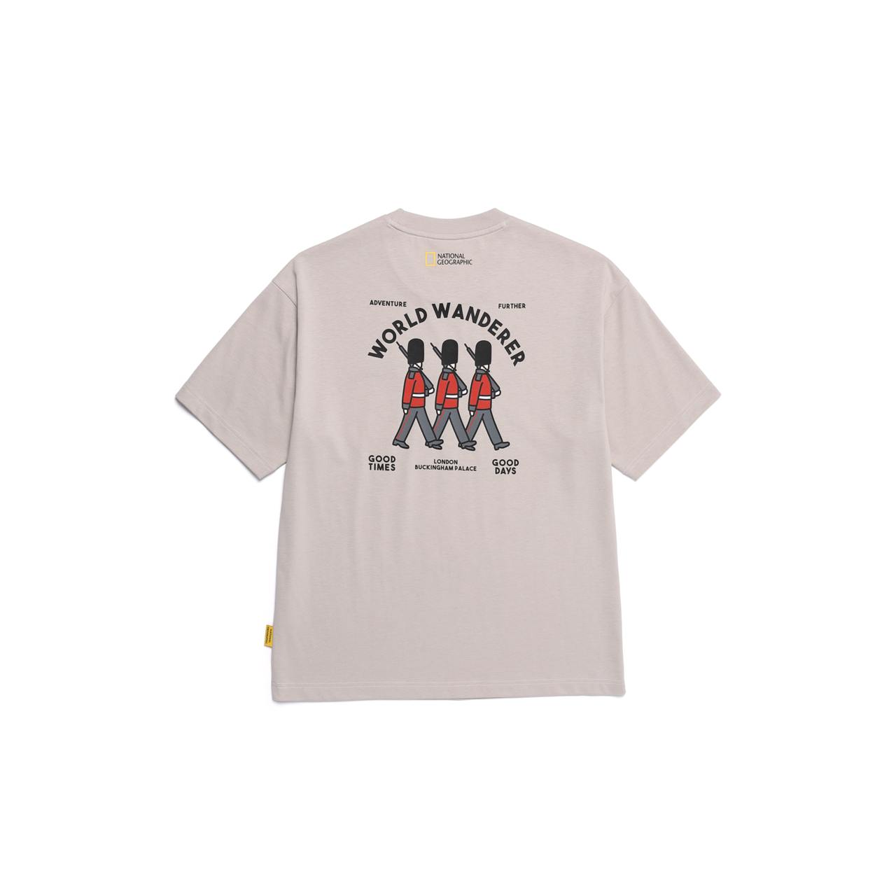 OVIS UNISEX WANDERER SEMI OVER FIT SHORT SLEEVE T-SHIRT MOURNING BEIGE