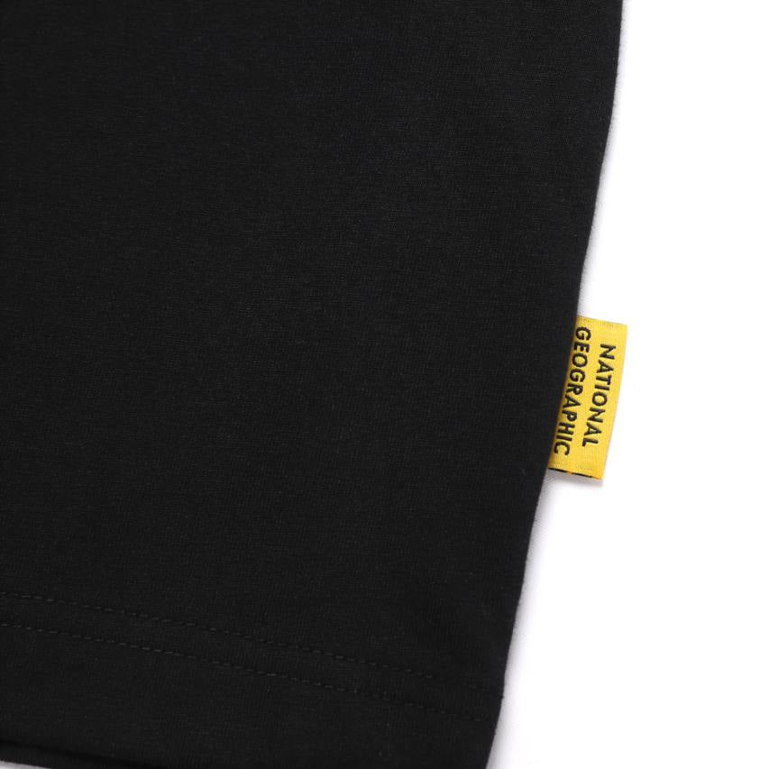 OVIS UNISEX WANDERER SEMI OVER FIT SHORT SLEEVE T-SHIRT CARBON BLACK