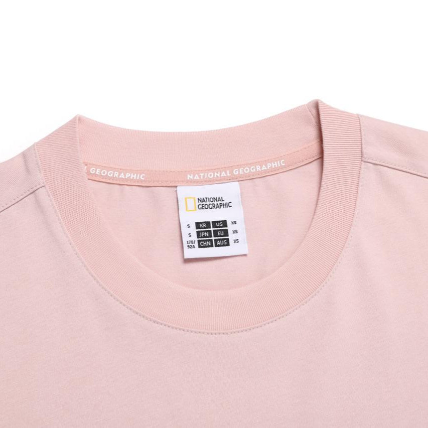 OVIS EUROPE LANDMARK SEMI OVER FIT SHORT SLEEVE T-SHIRT L/PINK