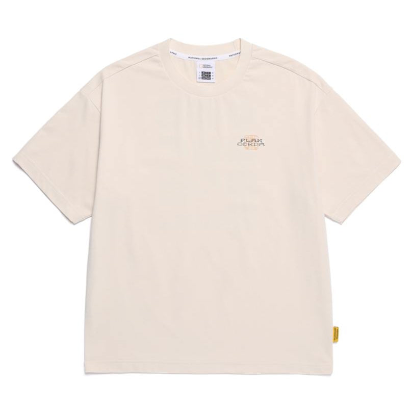 CROW COOL MAX BARCELONA SEMI OVER FIT SHORT SLEEVE T-SHIRT L/BEIGE