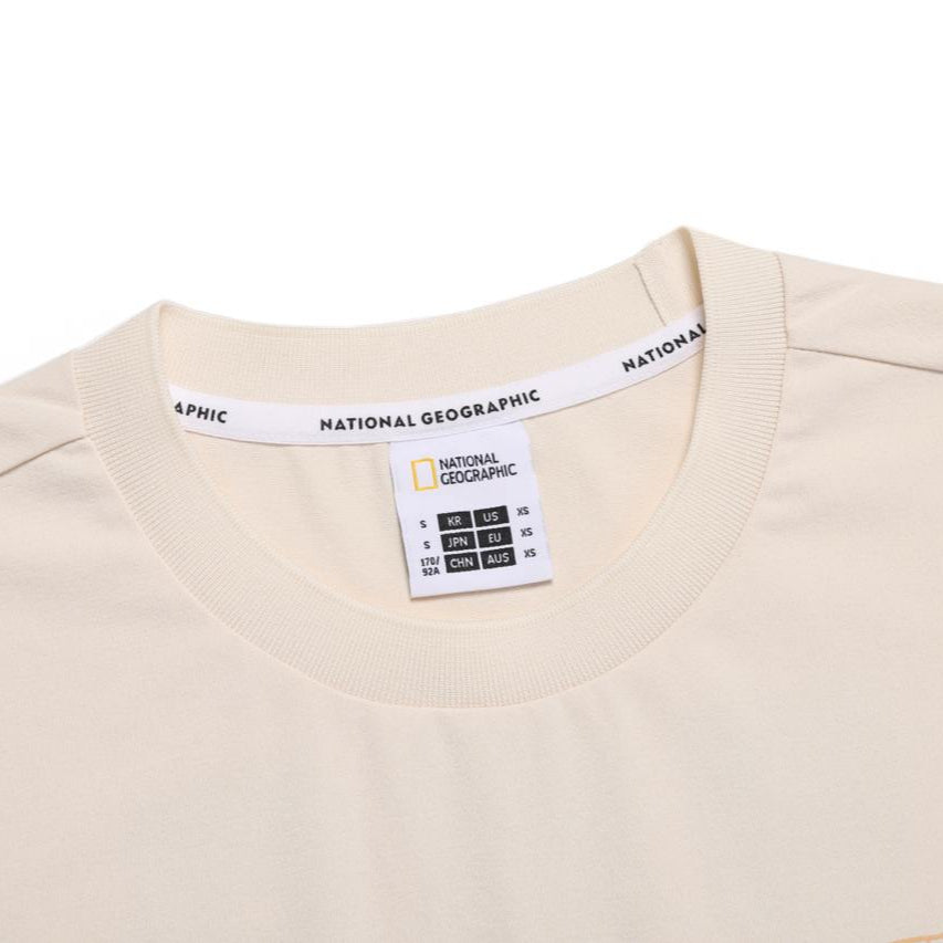 CROW COOL MAX BARCELONA SEMI OVER FIT SHORT SLEEVE T-SHIRT L/BEIGE