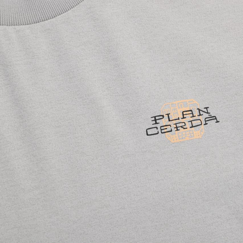 CROW COOL MAX BARCELONA SEMI OVER FIT SHORT SLEEVE T-SHIRT AGATE GREY