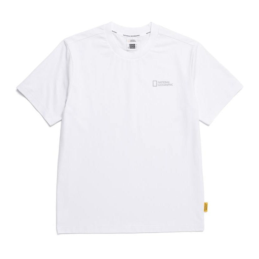 CROW UNISEX COOL MAX SMALL LOGO SHORT SLEEVE T-SHIRT WHITE