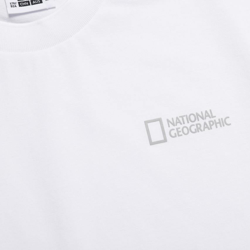 CROW UNISEX COOL MAX SMALL LOGO SHORT SLEEVE T-SHIRT WHITE