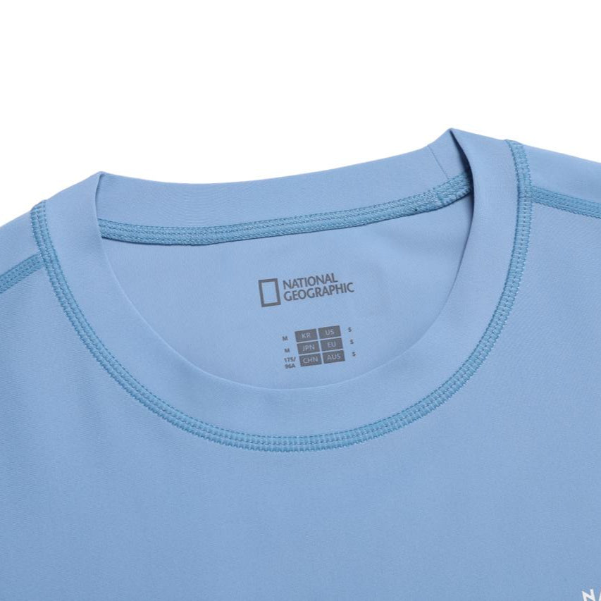 SEMI-OVER FIT LONG SLEEVE WATER T-SHIRT L/BLUE