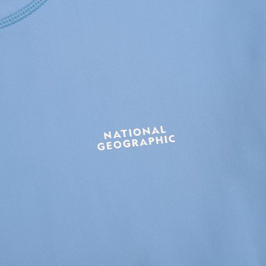 SEMI-OVER FIT LONG SLEEVE WATER T-SHIRT L/BLUE