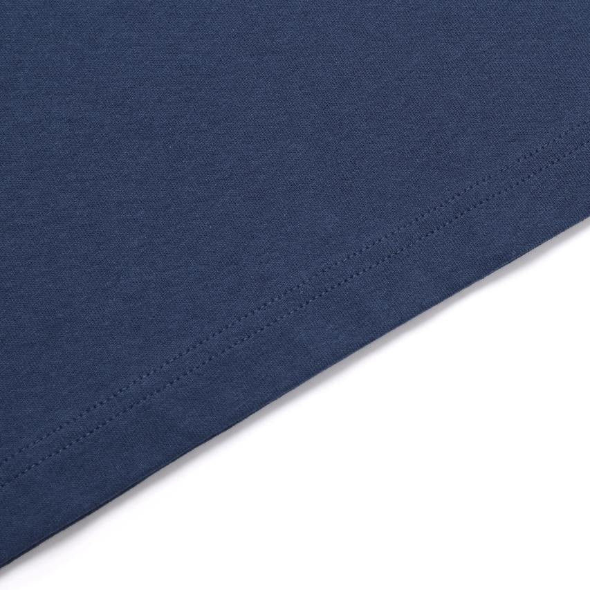 WOVEN SLEEVE OVER FIT T-SHIRT L/NAVY