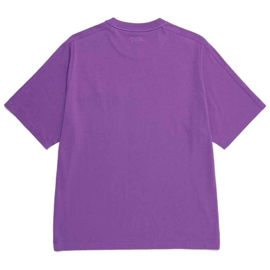 WOVEN POKET SEMI OVER FIT T-SHIRT D/PURPLE