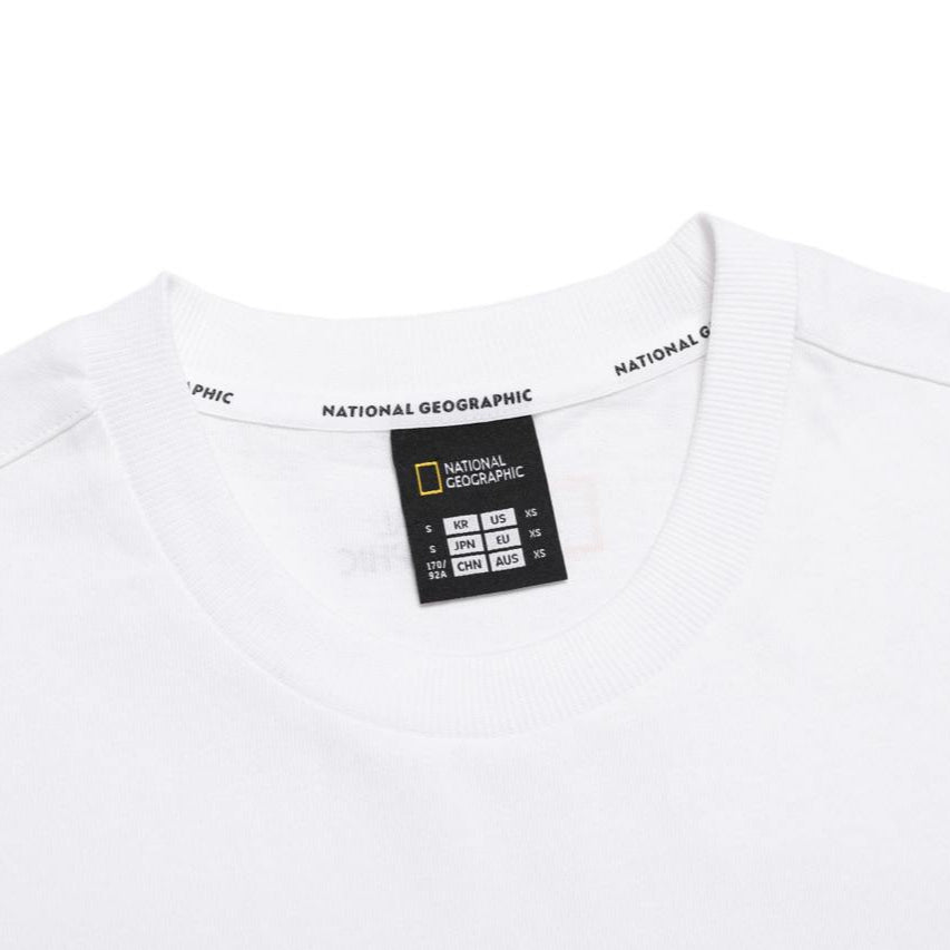 UNISEX TREASURE CREW SEMI-OVER FIT GRAPHIC H/TEE WHITE