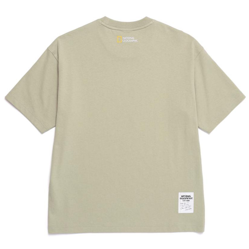UNISEX TREASURE CREW SEMI-OVER FIT GRAPHIC H/TEE BEIGE KHAKI
