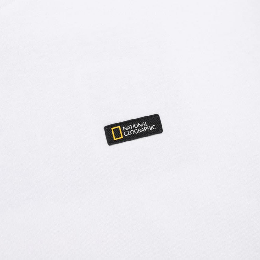 MANTELLA BACK BIG LOGO BASIC FIT SHORT SLEEVE T-SHIRT WHITE