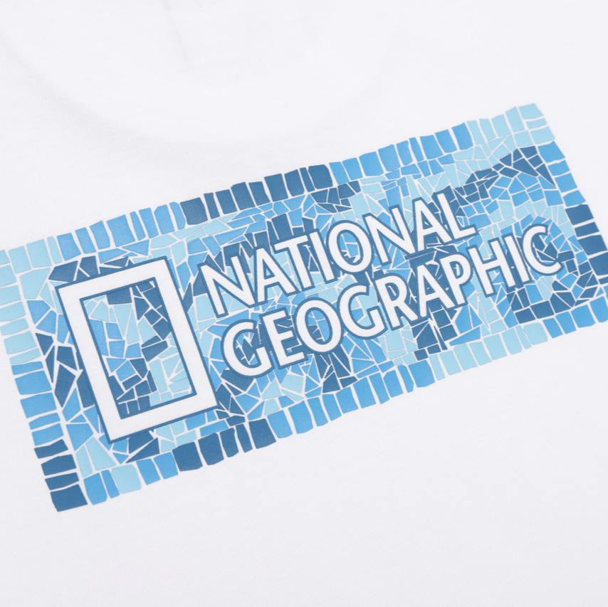 MANTELLA BACK BIG LOGO BASIC FIT SHORT SLEEVE T-SHIRT WHITE