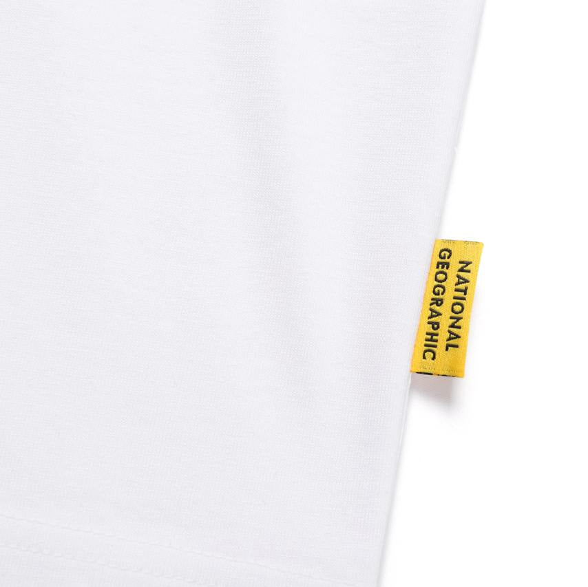 MANTELLA BACK BIG LOGO BASIC FIT SHORT SLEEVE T-SHIRT WHITE