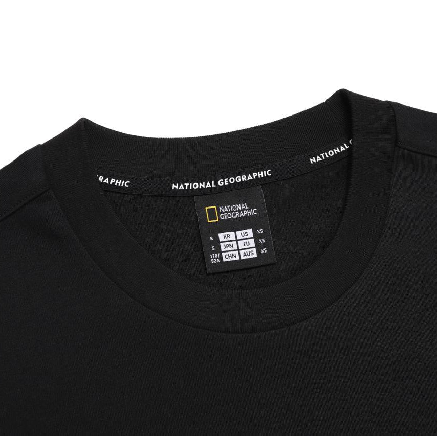 SEMI-OVER FIT ANIMAL SHORT SLEEVE T-SHIRT CARBON BLACK