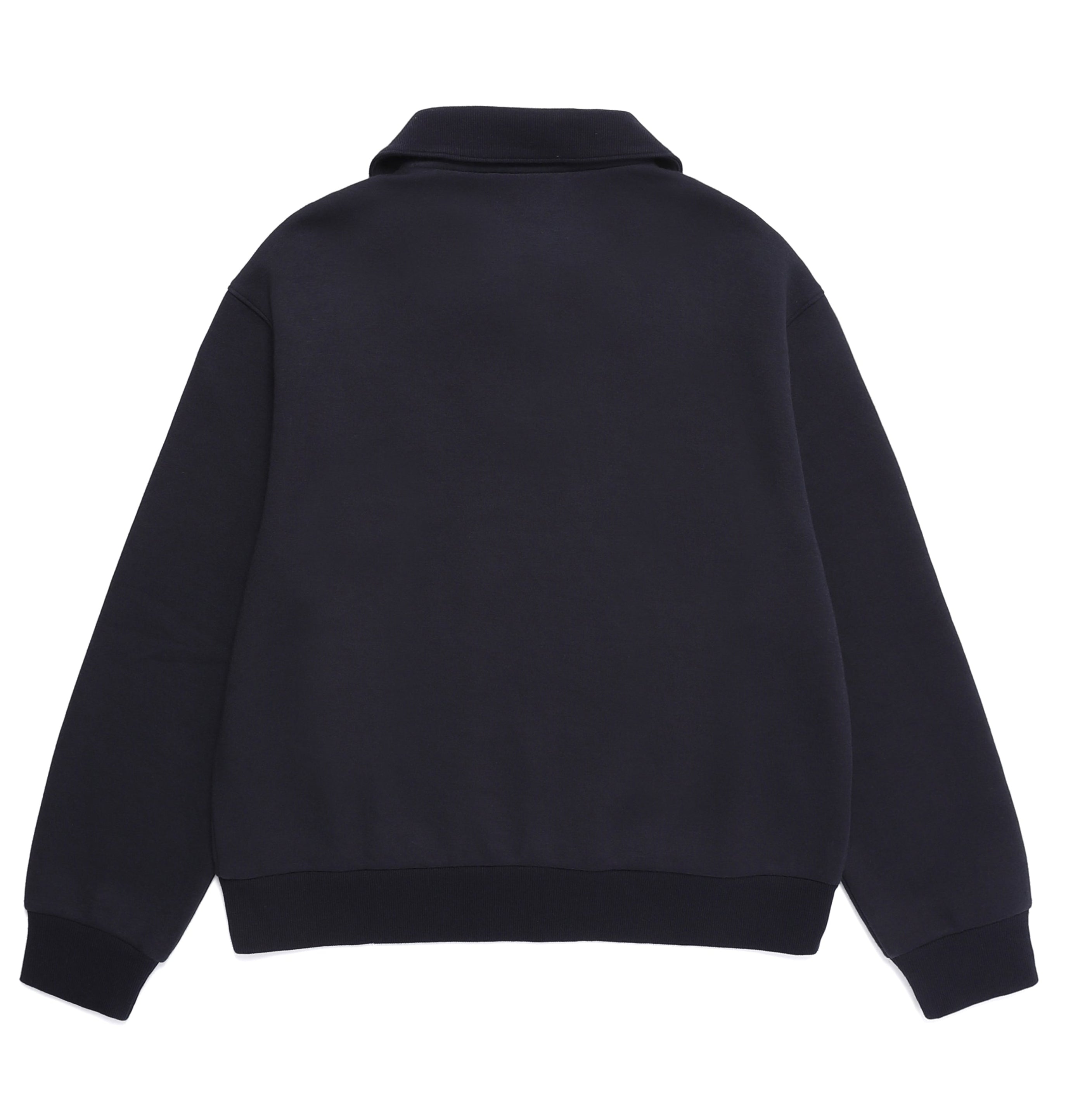 WOMEN MODAL SMALL LOGO EMBROIDERED COLLAR SWEATSHIRT D/NAVY