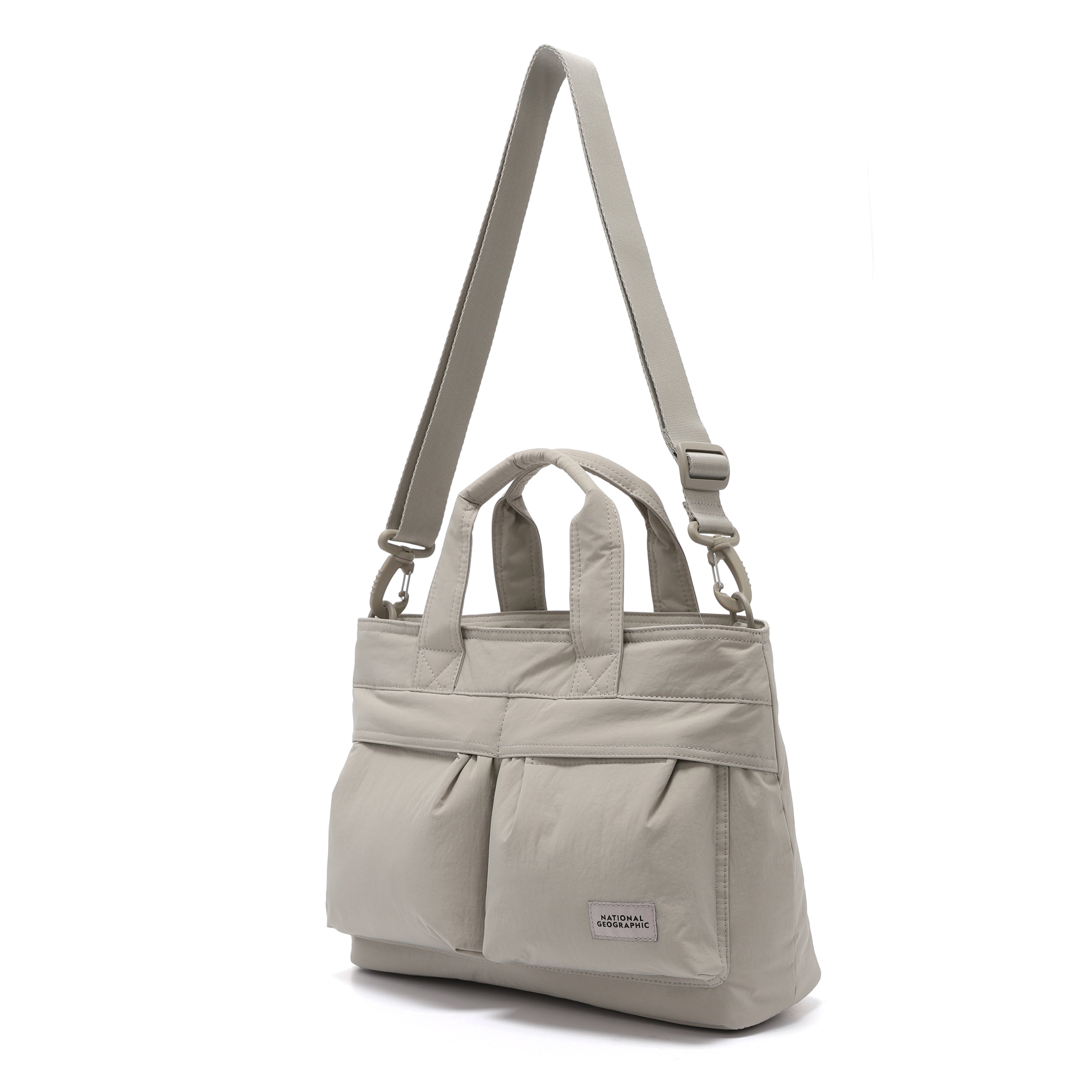 LIGHT WIDE TOTE BAG BEIGE