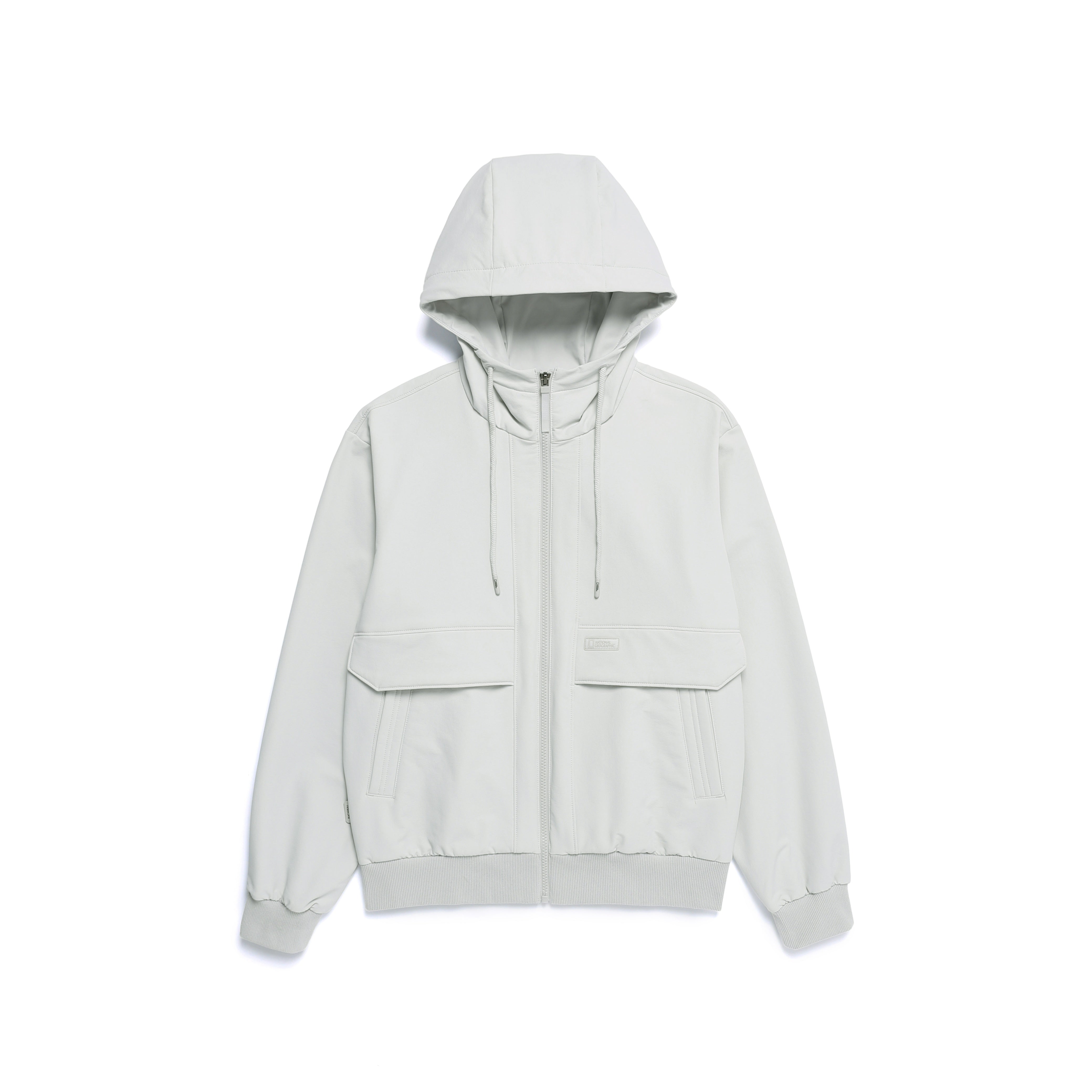 ARCHELON DOUBLE WARM WOVEN HOODIE ZIP UP L/GREY