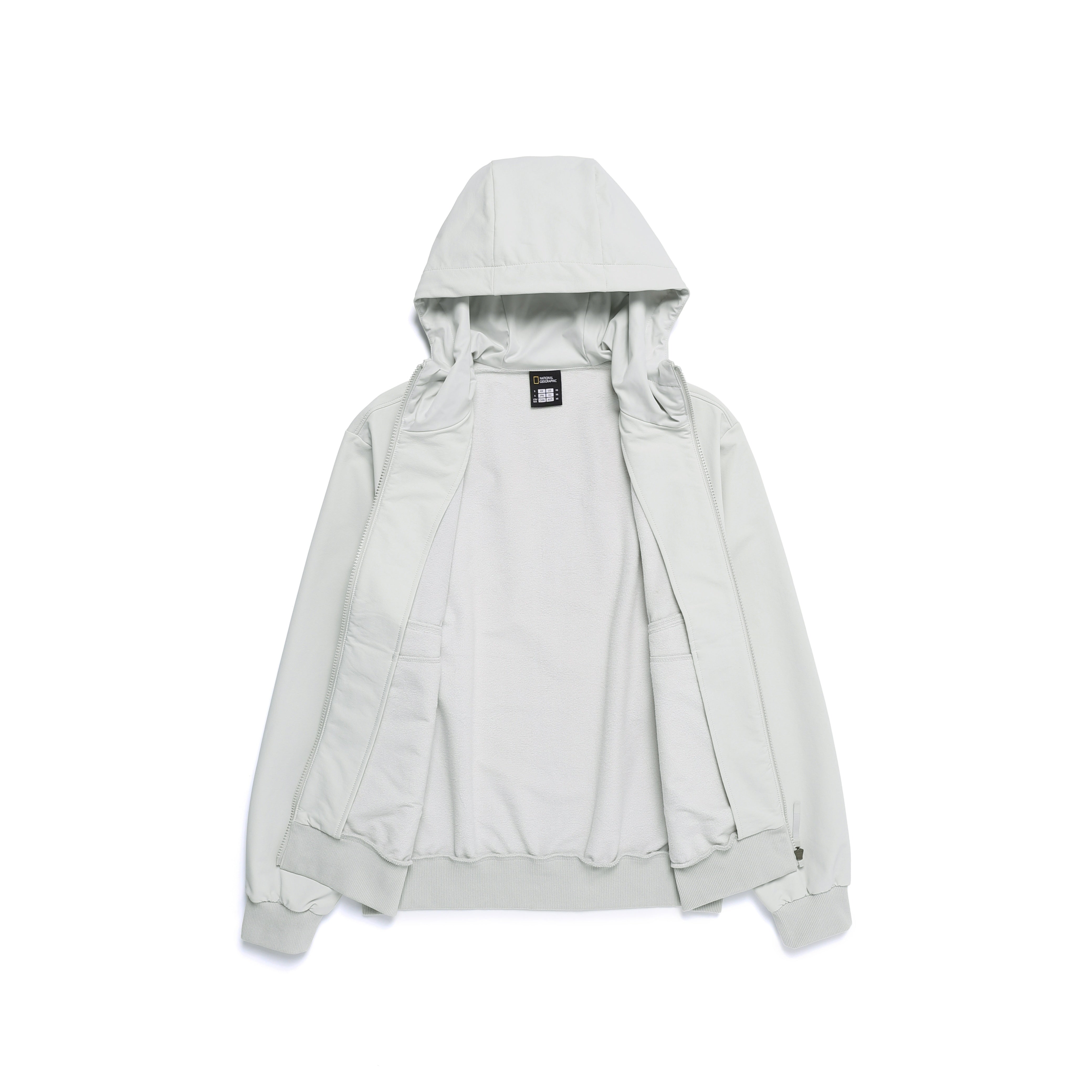 ARCHELON DOUBLE WARM WOVEN HOODIE ZIP UP L/GREY