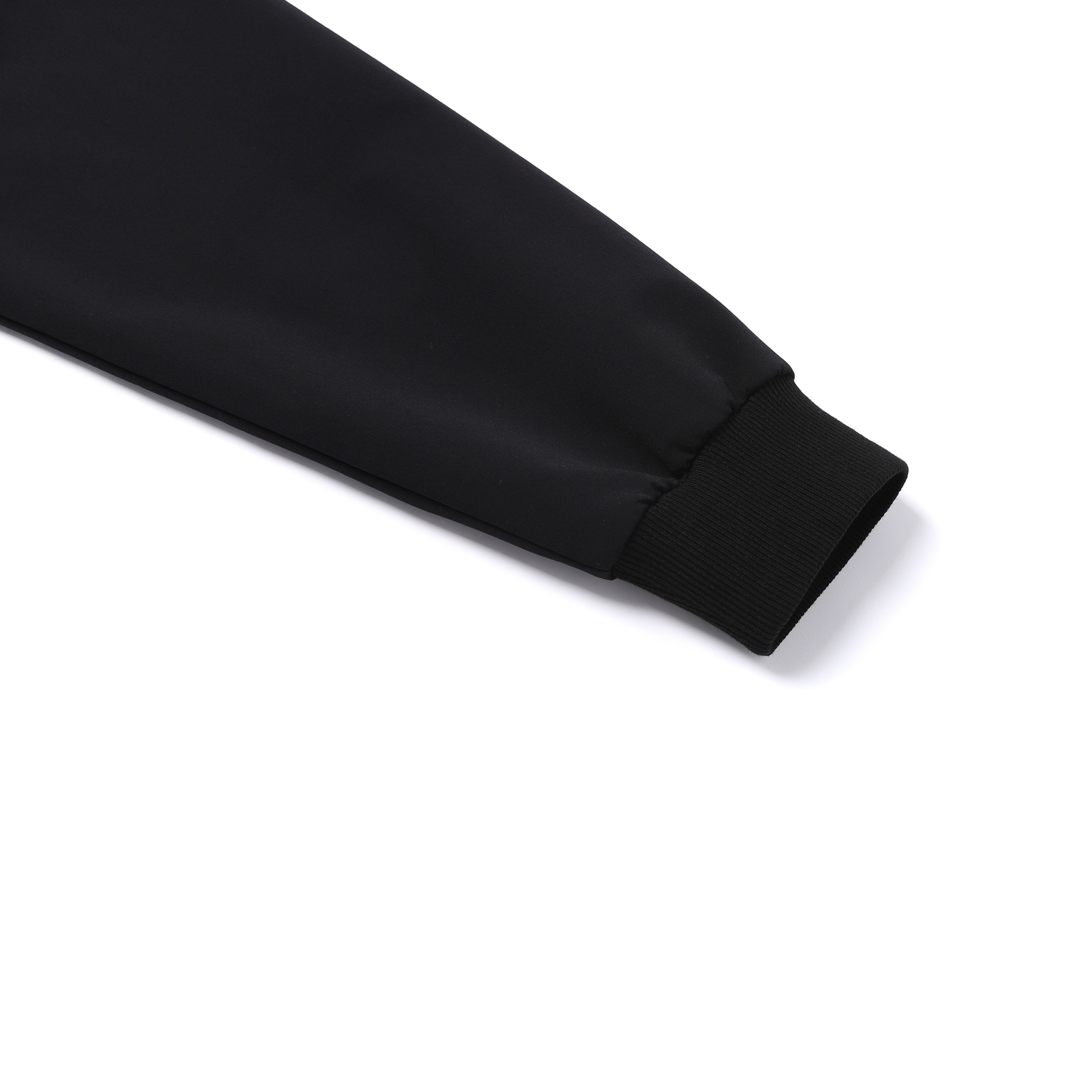 ARCHELON DOUBLE WARM WOVEN HOODIE ZIP UP BLACK