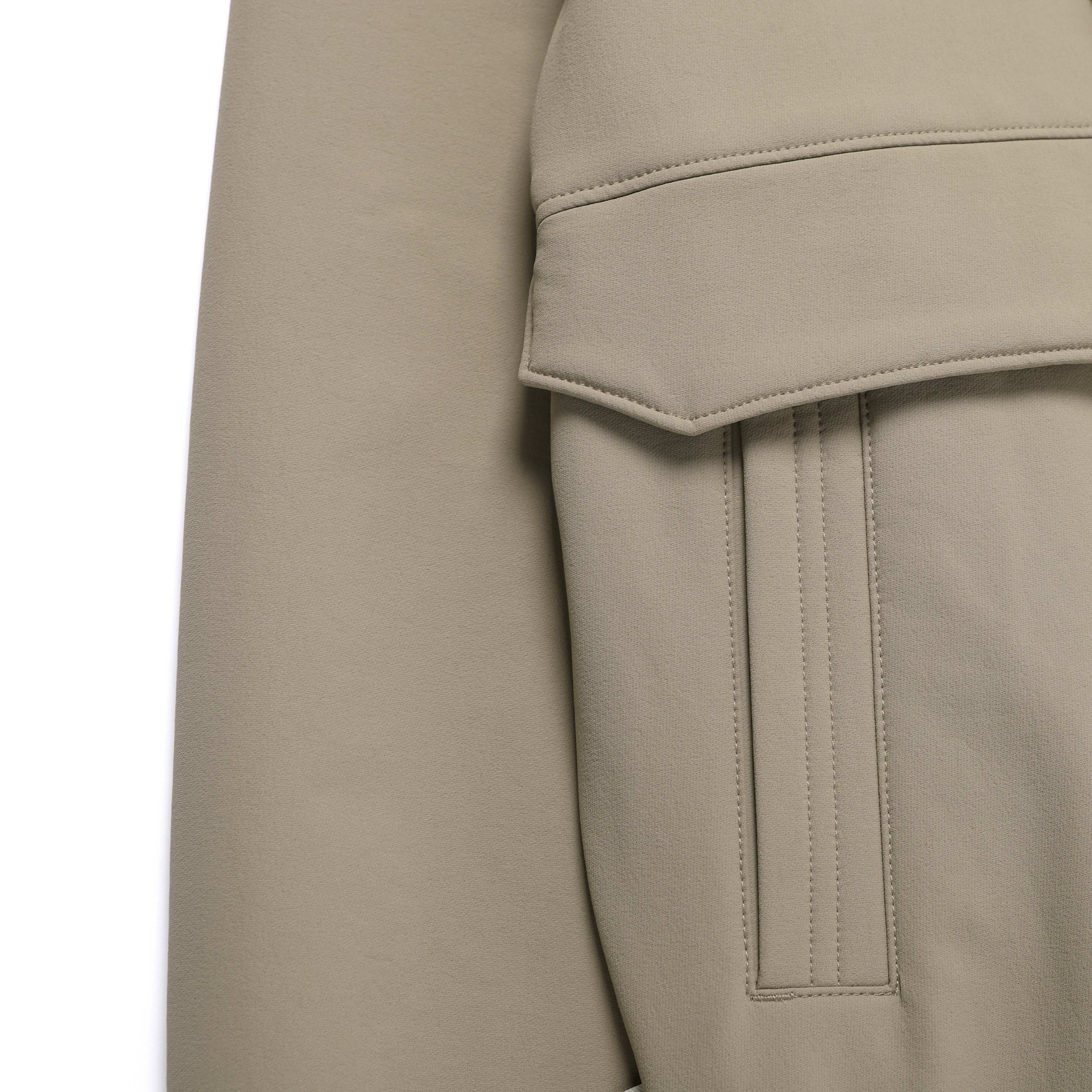 ARCHELON DOUBLE WARM WOVEN HOODIE ZIP UP OAK BEIGE