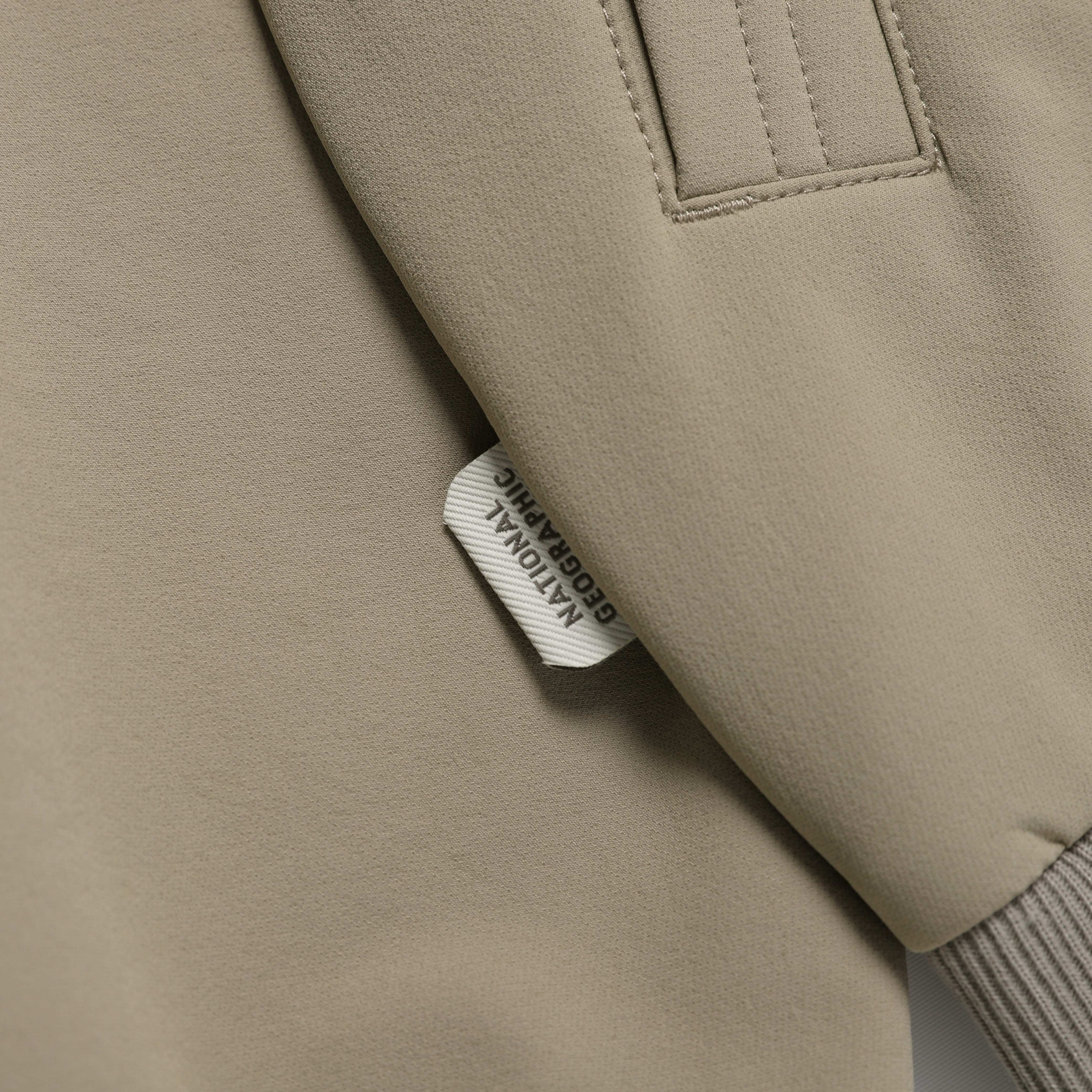 ARCHELON DOUBLE WARM WOVEN HOODIE ZIP UP OAK BEIGE