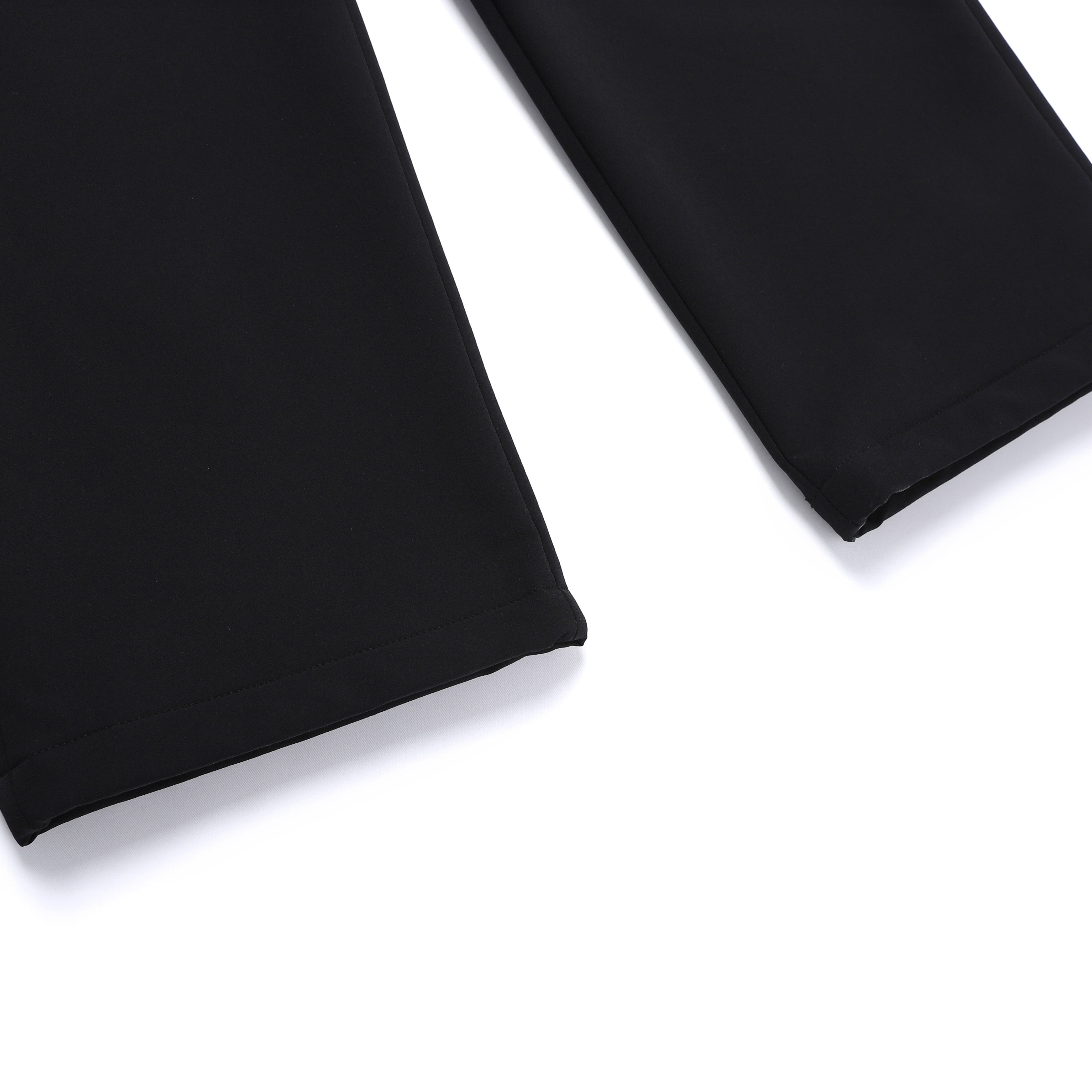 ARCHELON DOUBLE WARM FULL BREUSHED WOVEN PANTS BLACK