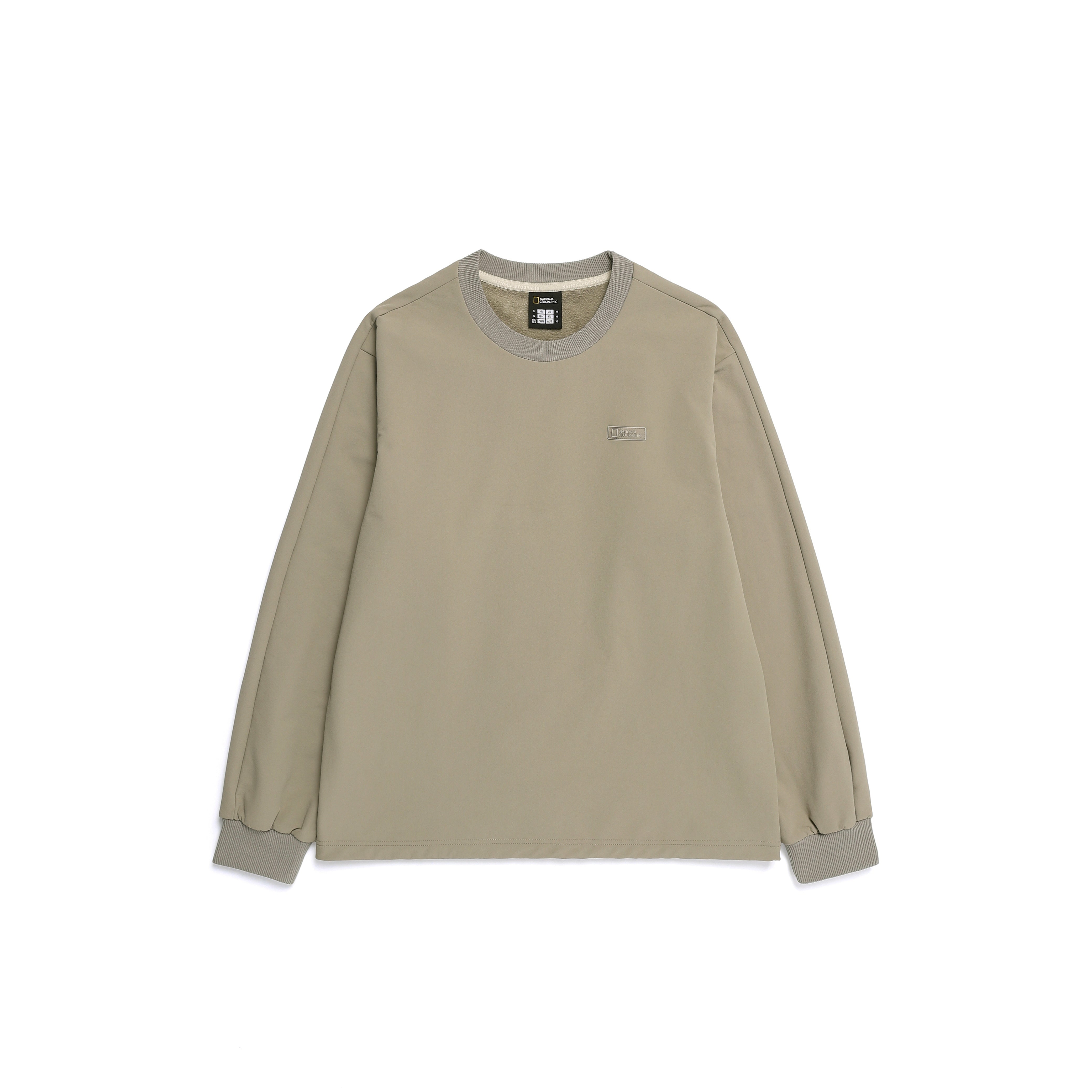 ARCHELON DOUBLE WARM FULL BRUSHED WOVEN SWEATSHIRT OAK BEIGE