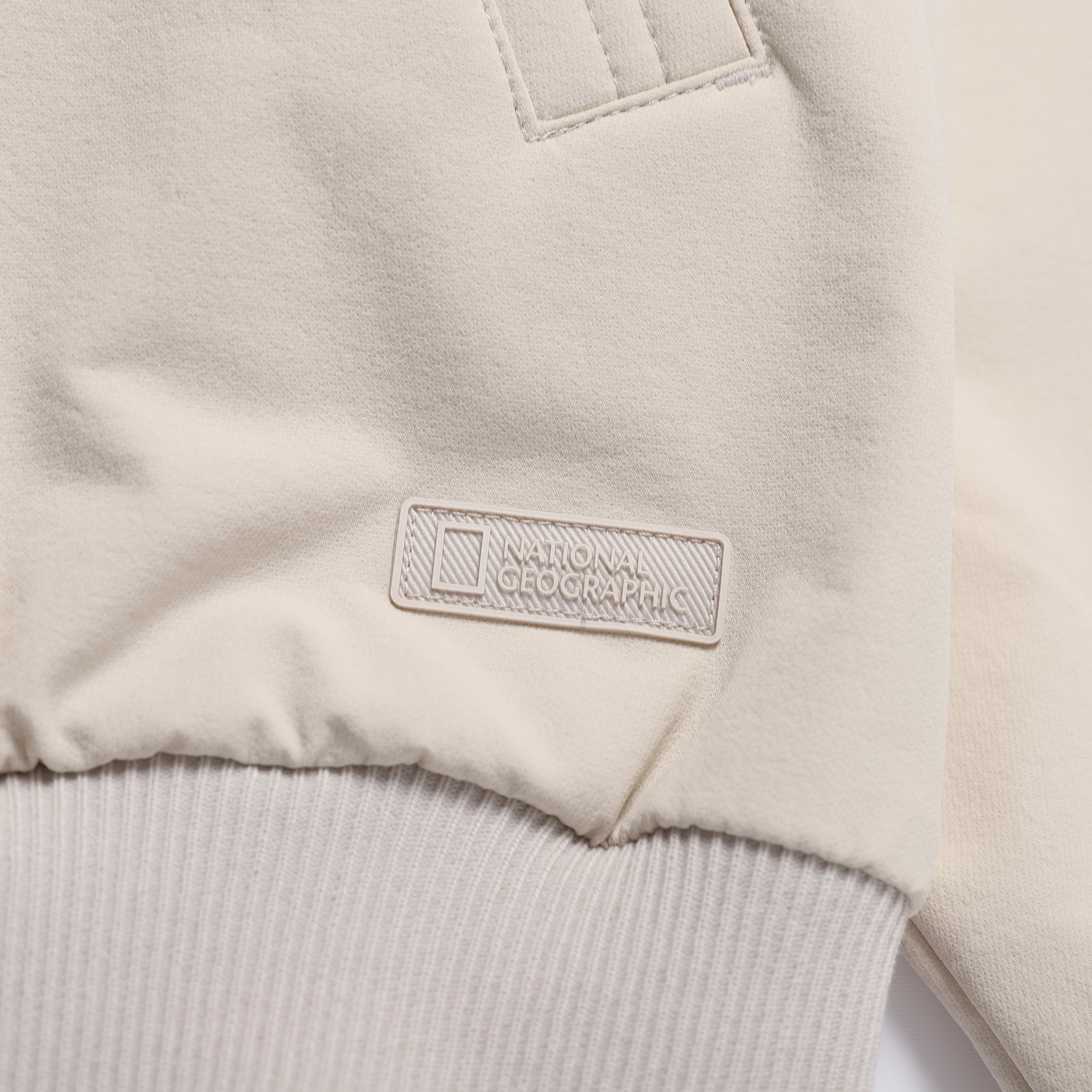 WOMEN ARCHELON DOUBLE WARM HOOD FULL ZIP-UP SILVER BIRCH