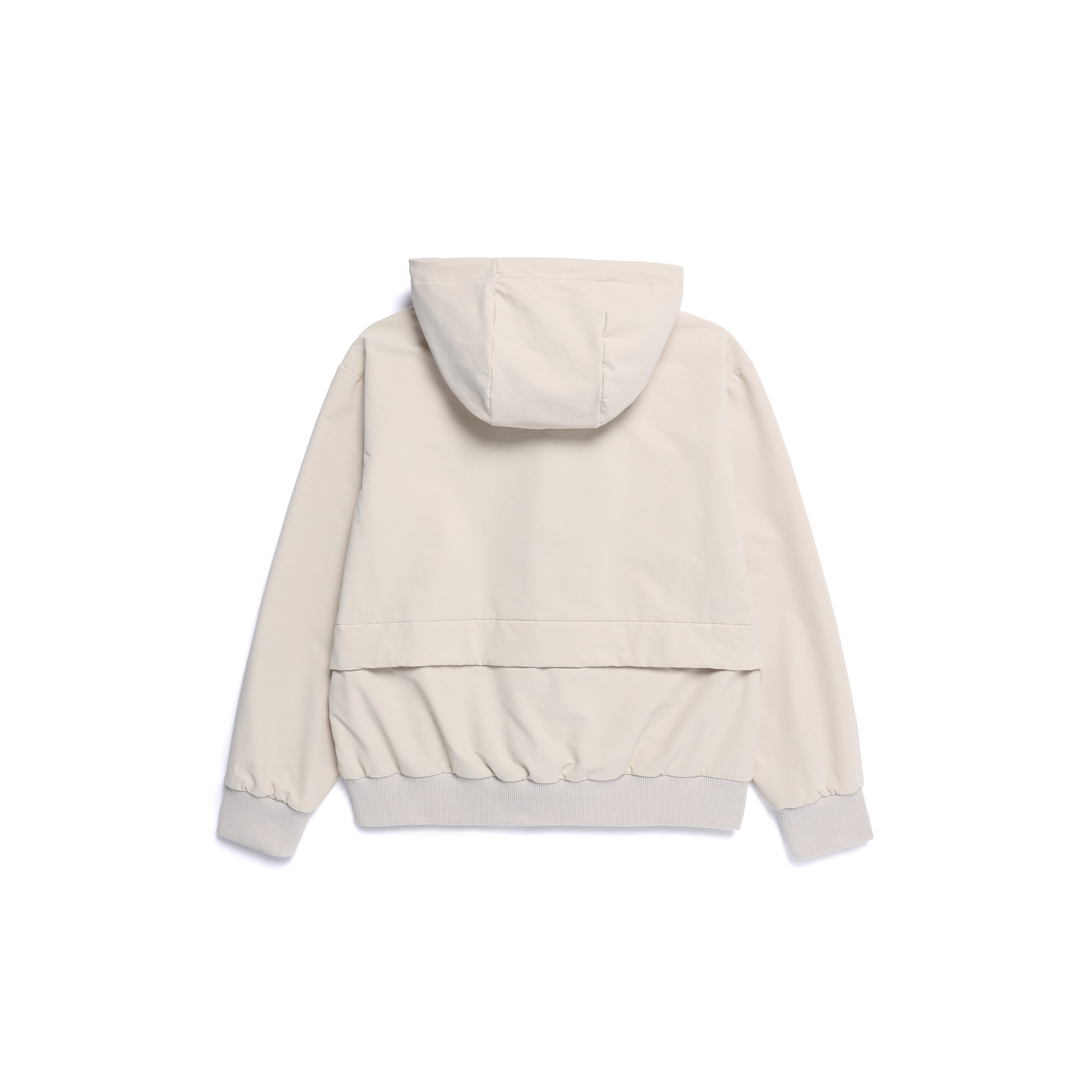 WOMEN ARCHELON DOUBLE WARM HOOD FULL ZIP-UP SILVER BIRCH