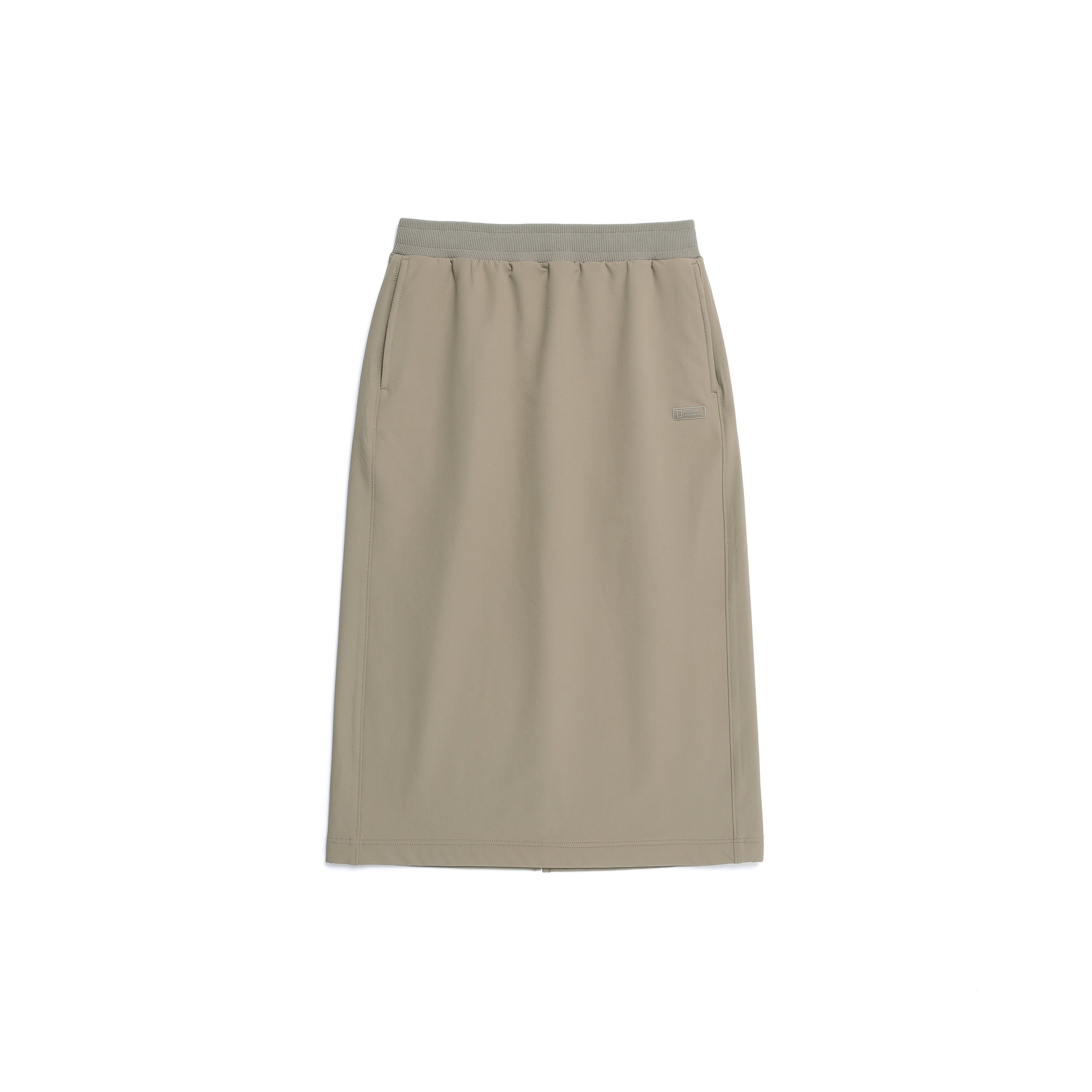 WOMEN ARCHELON DOUBLE WARM WOVEN SKIRT OAK BEIGE