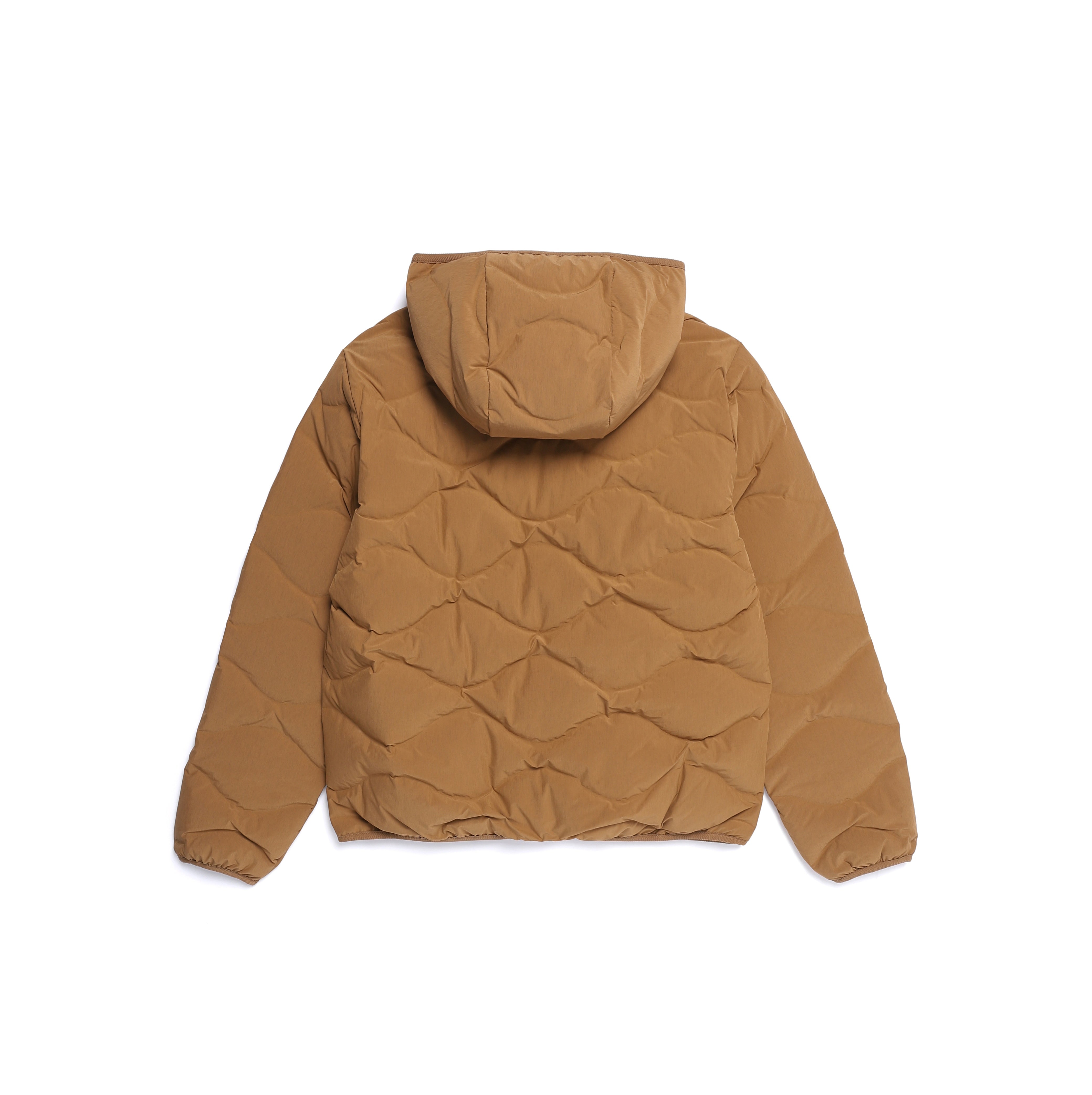 PO'O-ULI HOODIE TUBE DUCK DOWN JUMPER BEIGE